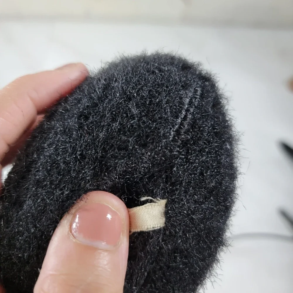 Vintage BLACK BEAR‎ Rubber Nose Plush Cork Filled